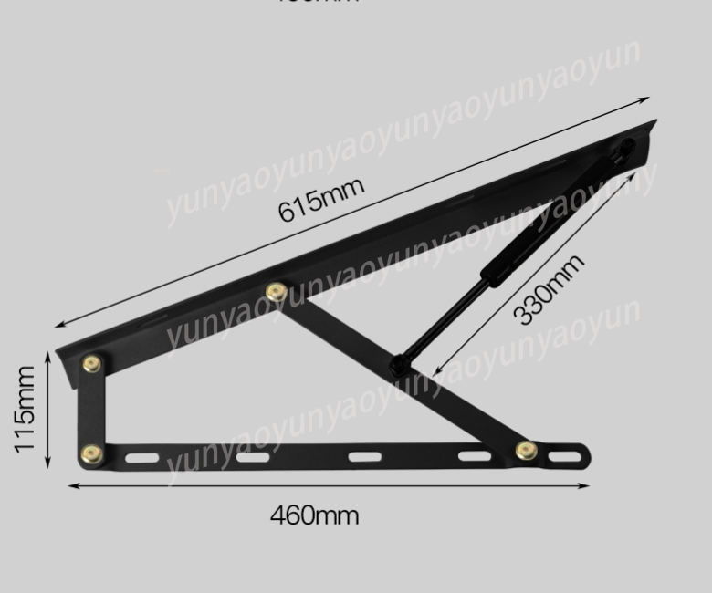 Furniture Hardware Replacement - Adjustable Gas Spring Hinges Support Rod