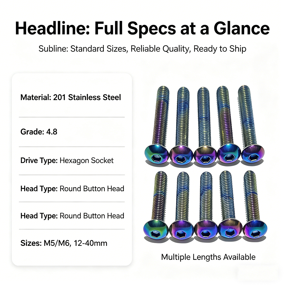 5pcs 201 Stainless Steel Round - огляд і ціна Furniture Grade Hardware
