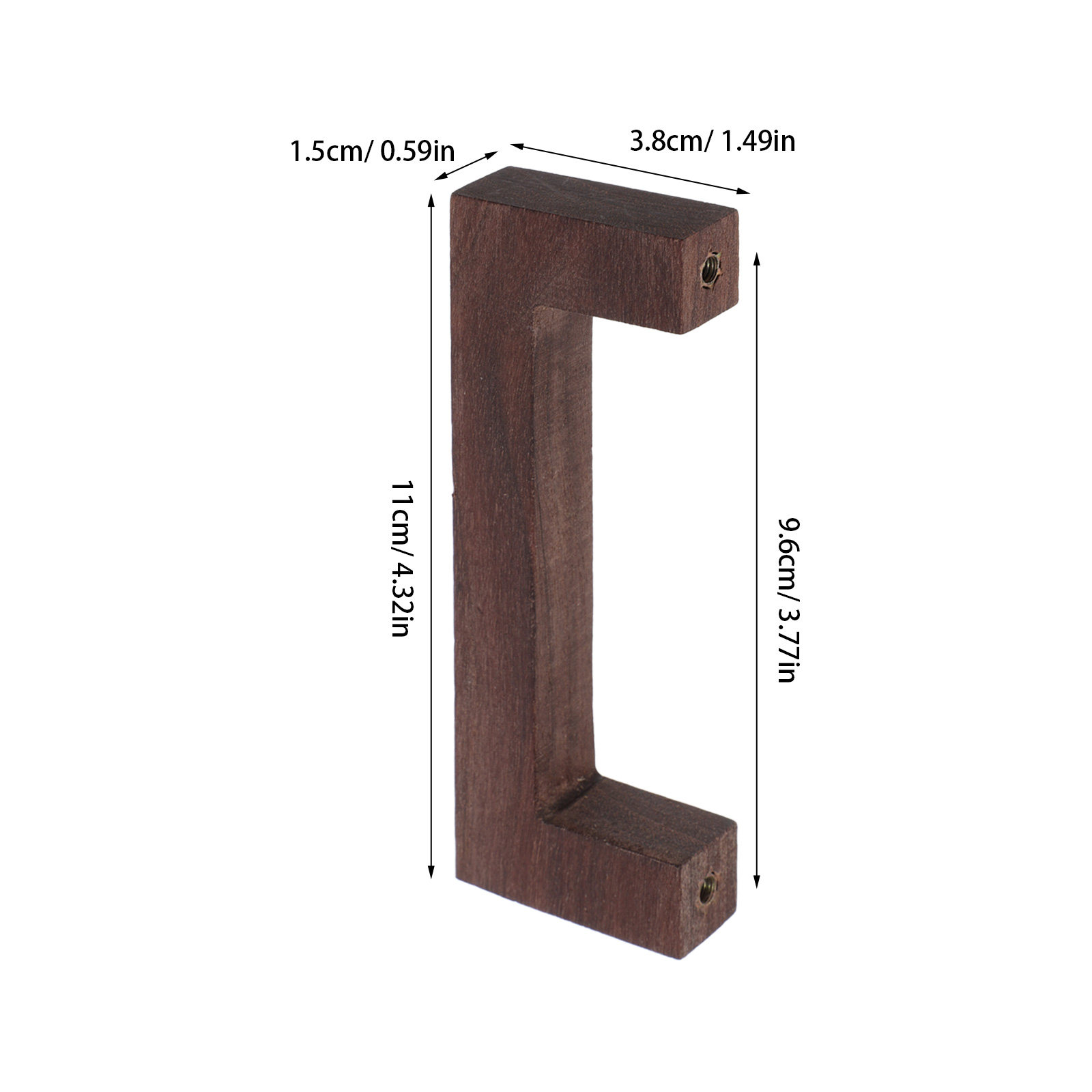 2Pcs Walnut Wood Cabinet Pull  - огляд і ціна Furniture Hardware Replacement